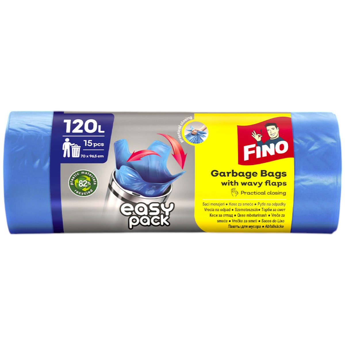 FINO SACI MENAJ EASY PACK 120L 15BUC