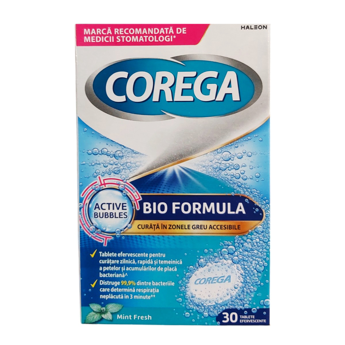 COREGA TABLETE EFERVESCENTE BIO FORMULA 30BUC
