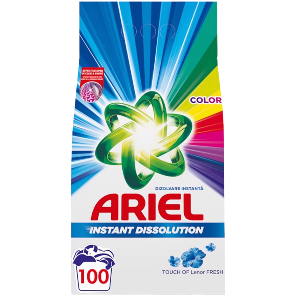 ARIEL DETERGENT PUDRA AUTOMAT 7.5KG COLOR TOUCH OF LENOR 100 SPALARI