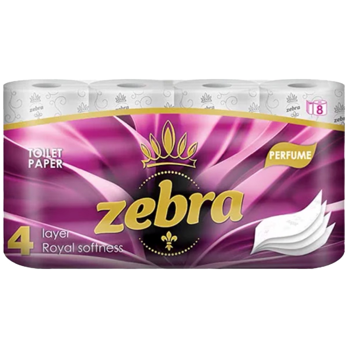 ZEBRA PERFUME HARTIE IGIENICA 4STR 8ROLE