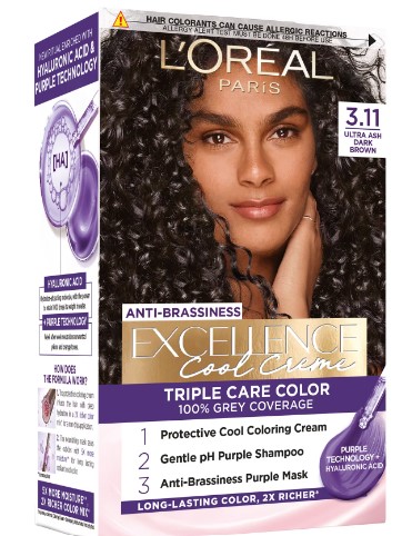 LOREAL EXCELLENCE VOPSEA DE PAR 3.11 ULTRA ASH DARK BROWN