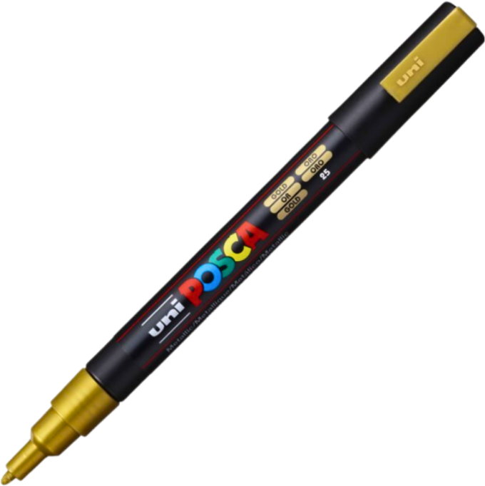 Marker UNI PC-3M 0. 9-1. 3 mm auriu Posca M298