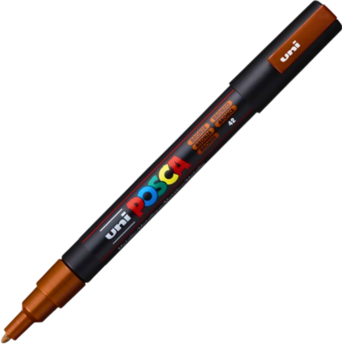 Marker UNI PC-3M 0. 9-1. 3 mm bronz Posca M438