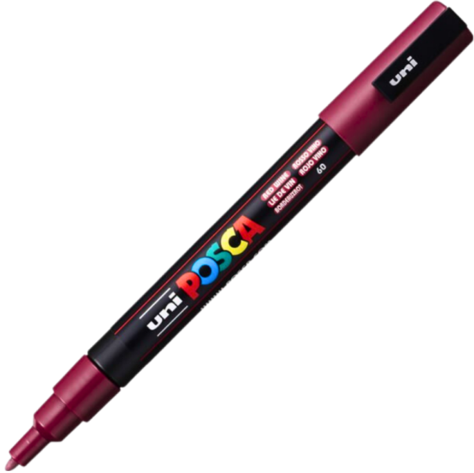 Marker UNI PC-3M 0. 9-1. 3 mm grena Posca