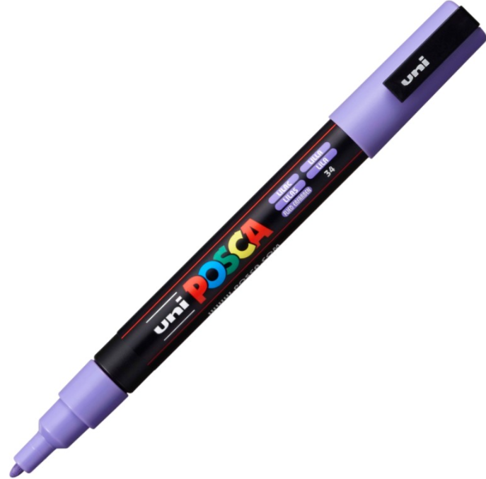 Marker UNI PC-3M 0. 9-1. 3 mm mov liliac Posca