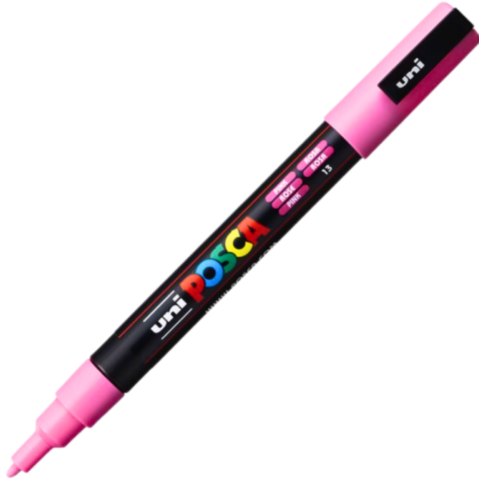 Marker UNI PC-3M 0. 9-1. 3 mm roz Posca M446