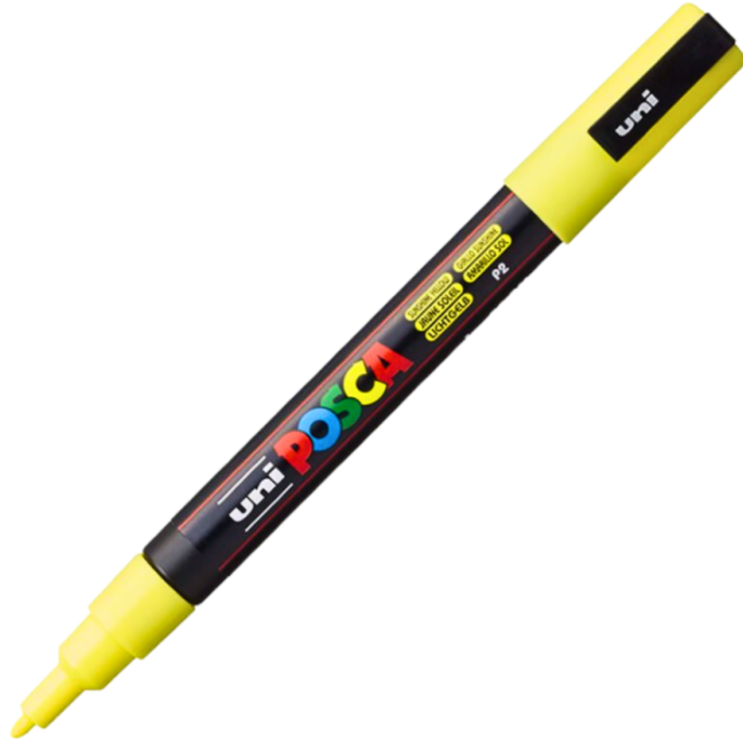 Marker UNI PC-3M 0. 9-1. 3 mm yellow sunshine Posca M1269