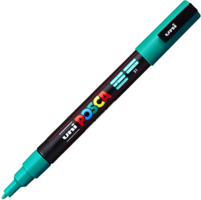 Marker UNI PC-3M 0. 9-1. 3 mm verde smarald Posca M628