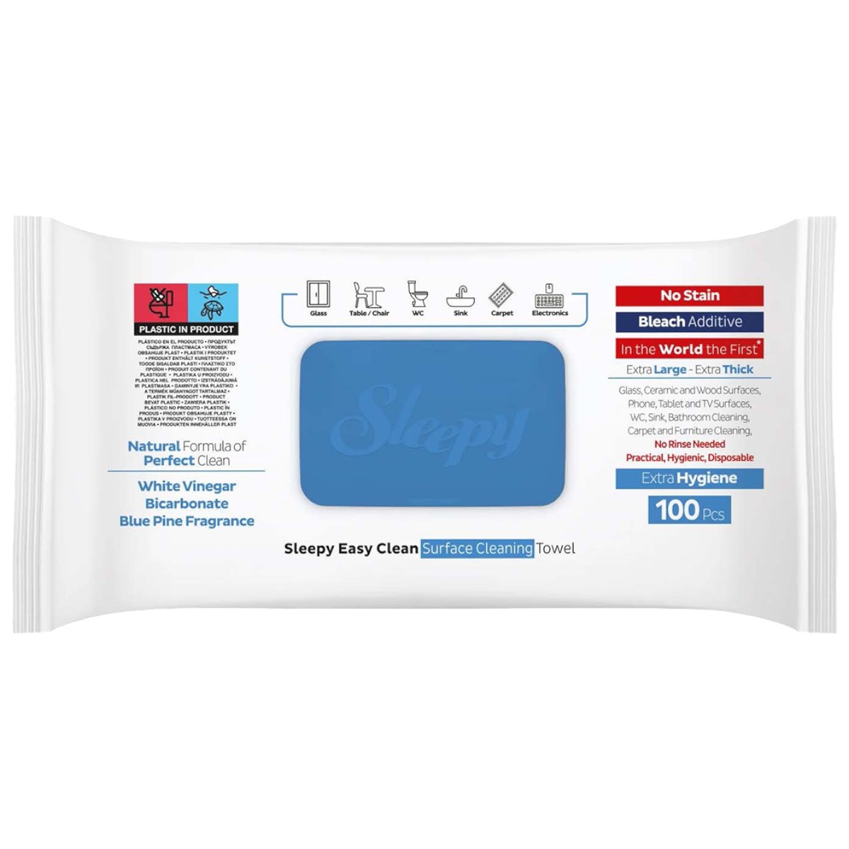 SLEEPY EASY CLEAN SERVETELE UMEDE BLEACH ADDITIVE 100BUC