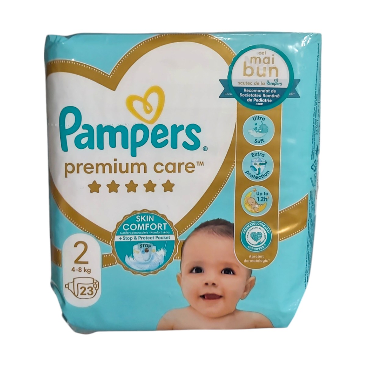 PAMPERS PREMIUM CARE SCUTECE BEBE NR2 4-8KG 23BUC