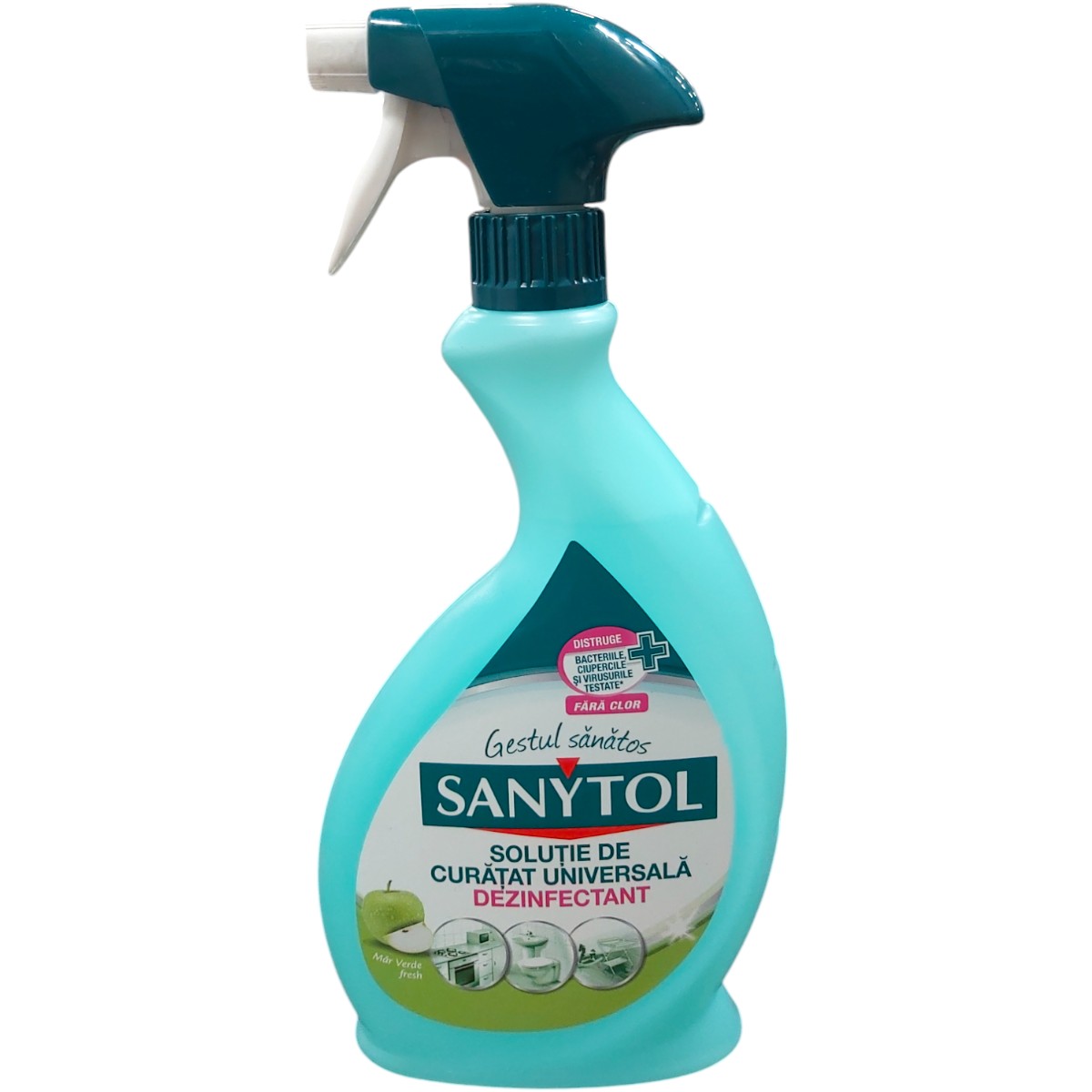 SANYTOL SPRAY DEZINFECTANT MULTISUPRAFETE MAR VERDE 500ML
