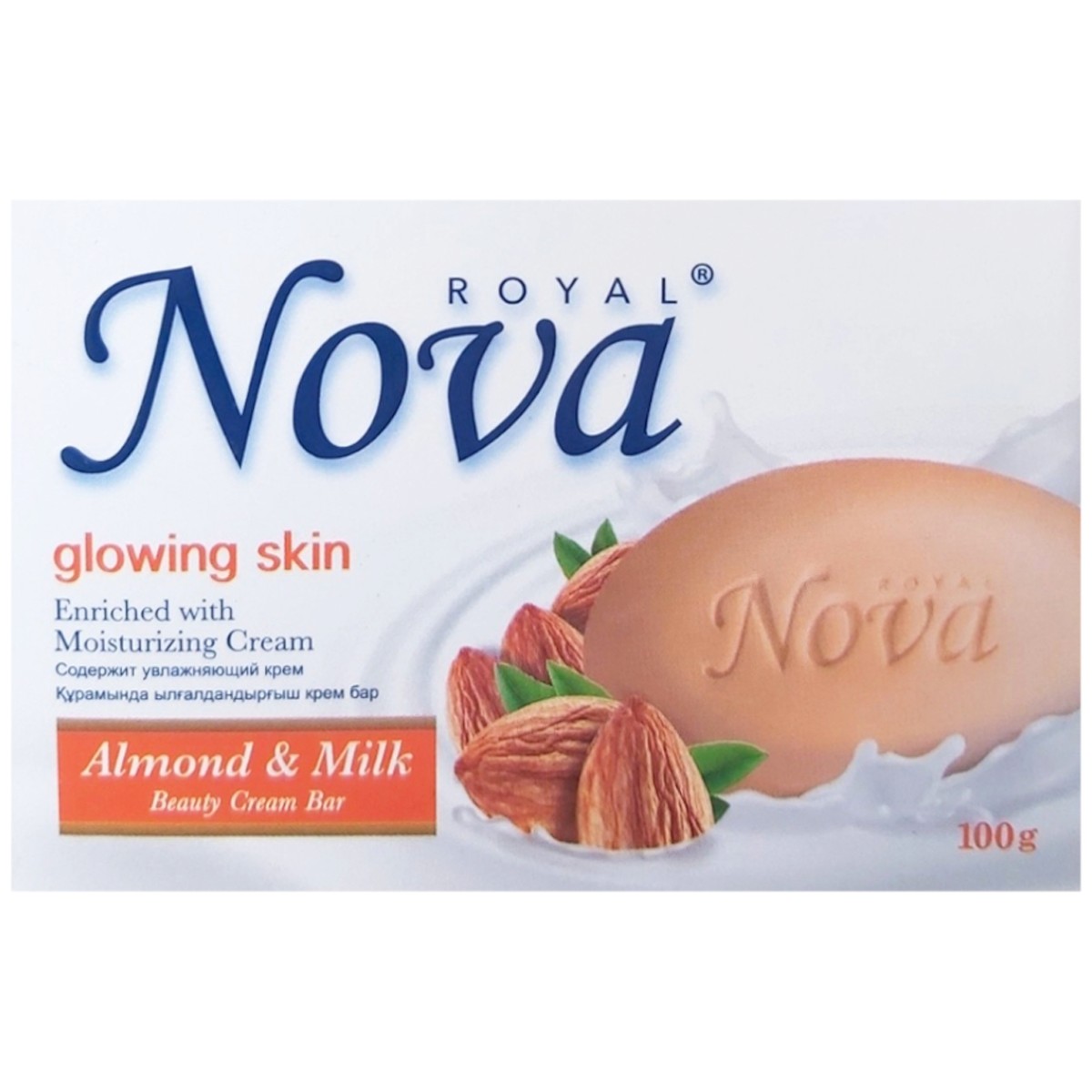 NOVA SAPUN SOLID GLOWING SKIN ALMOND&MILK 100G