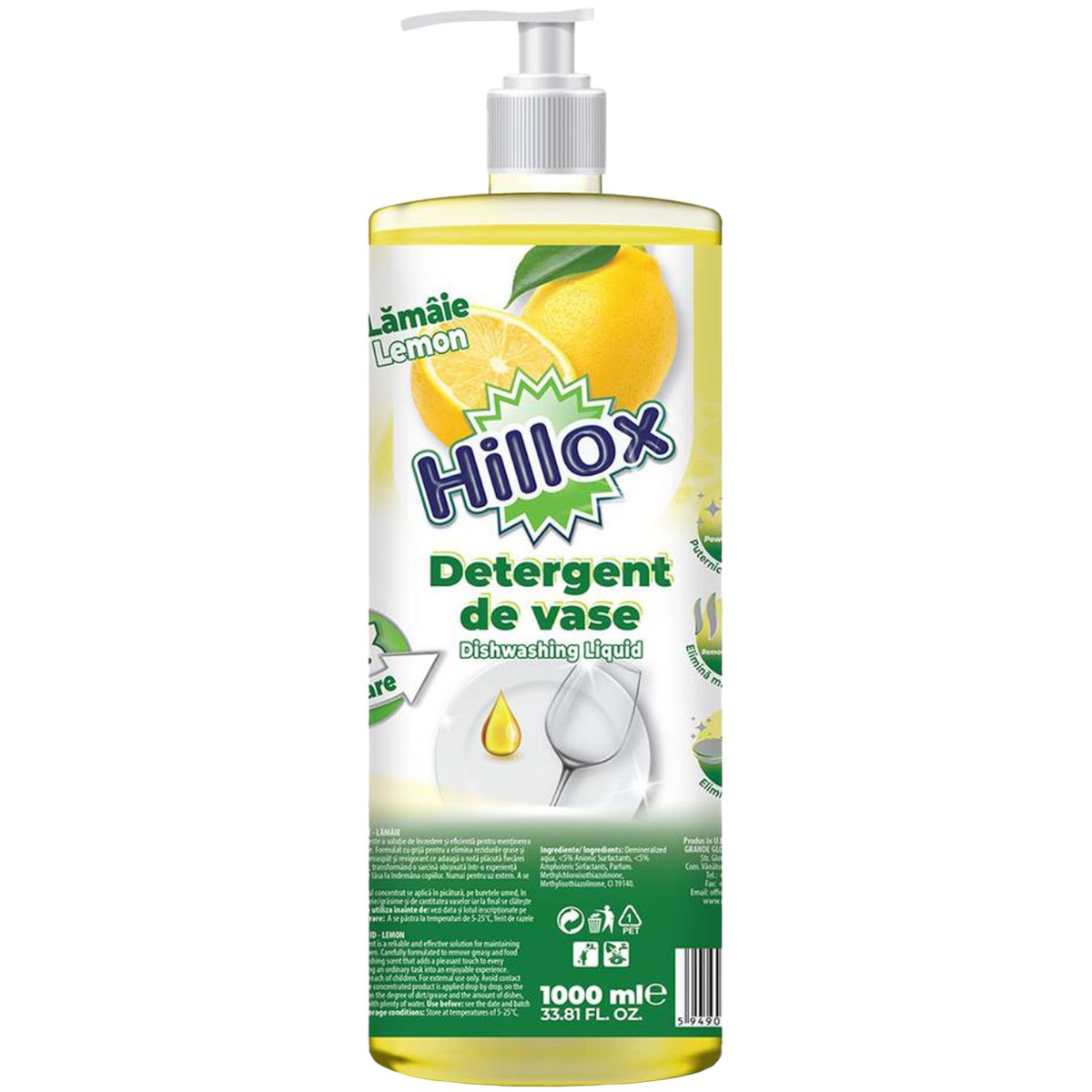 HILLOX DETERGENT DE VASE 1L LAMAIE