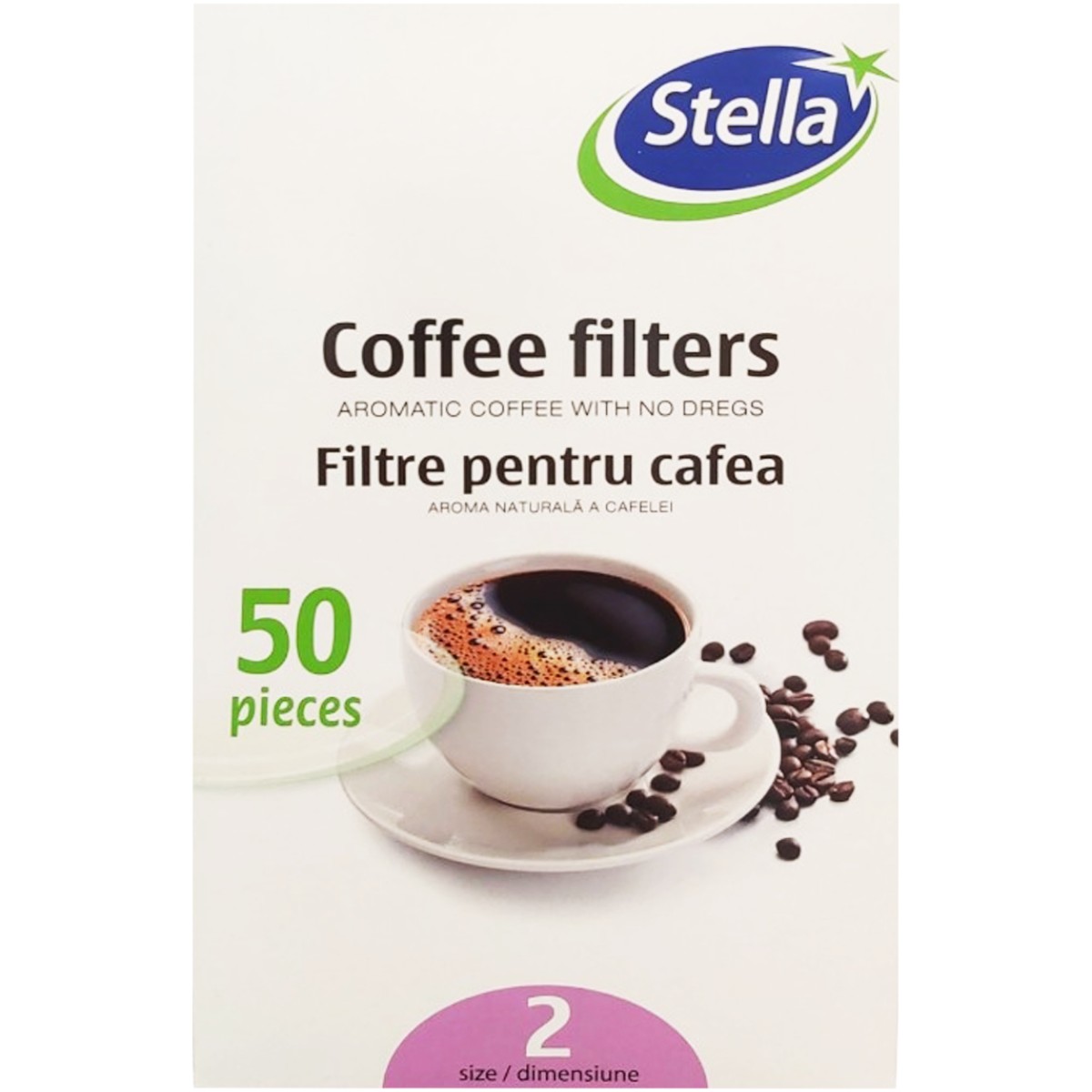 STELLA FILTRU CAFEA HARTIE TIP 2 50BUC/CUTIE