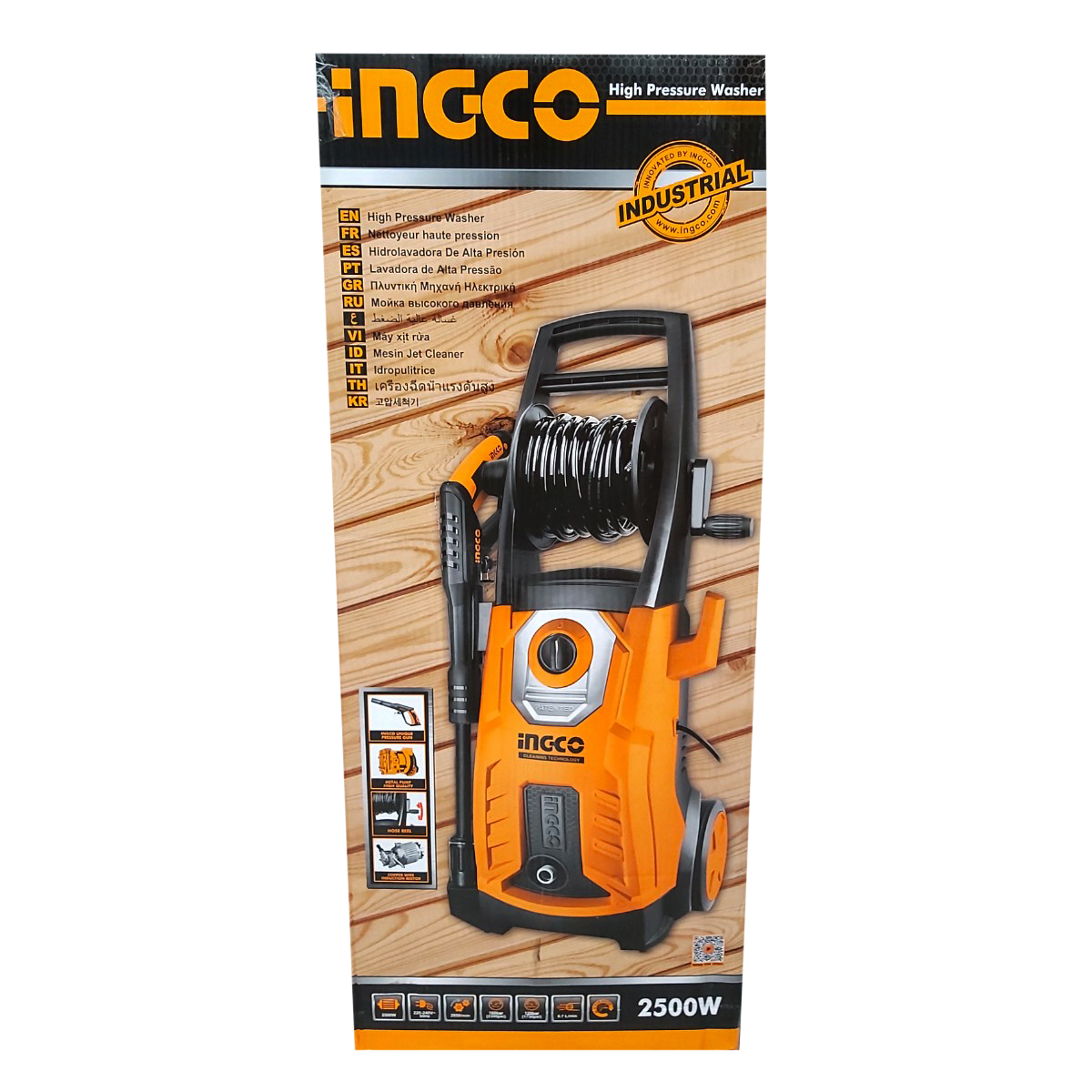 INGCO APARAT DE SPALAT CU PRESIUNE 2500W 160BAR HPWR25008