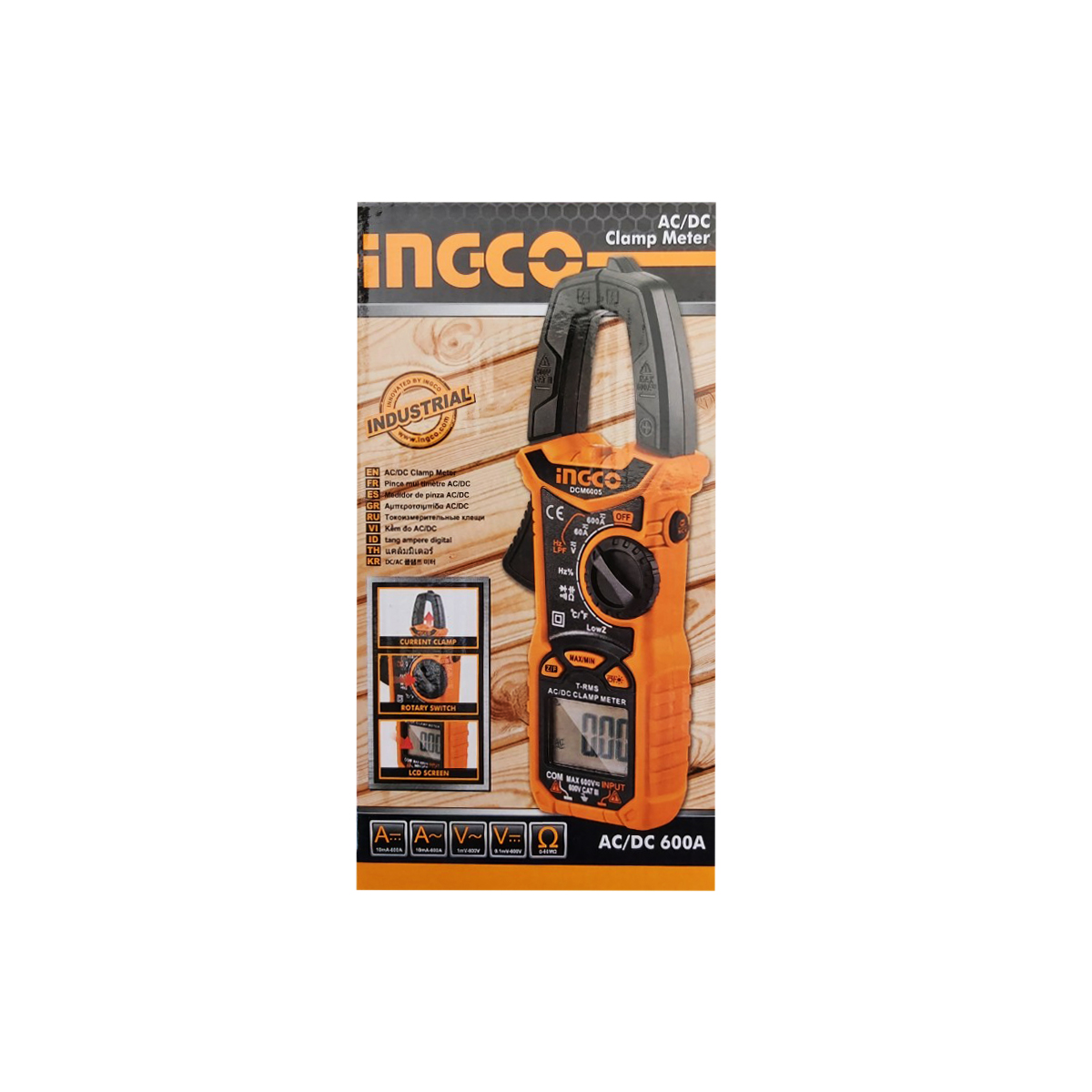 INGCO MULTIMETRU/CLAMPMETRU 600 DCM6005