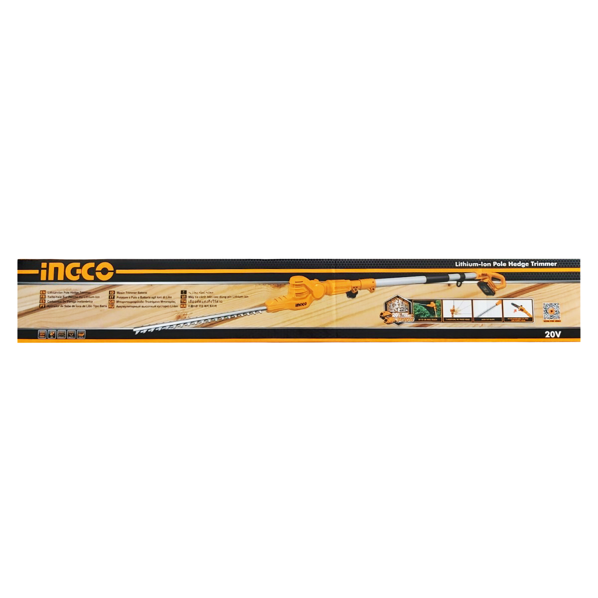 INGCO FIERASTRAU GARD VIU 20V CU TIJA TELESCOPICA 2.4M CPHT2016012