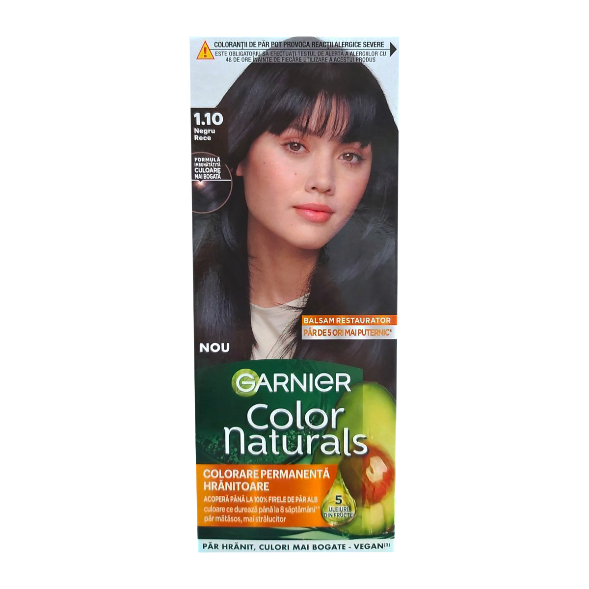 GARNIER COLOR NATURALS VOPSEA DE PAR 1.10 NEGRU RECE