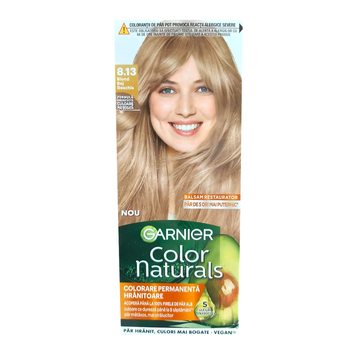 GARNIER COLOR NATURALS VOPSEA DE PAR 8.13 BLOND BEJ DESCHS
