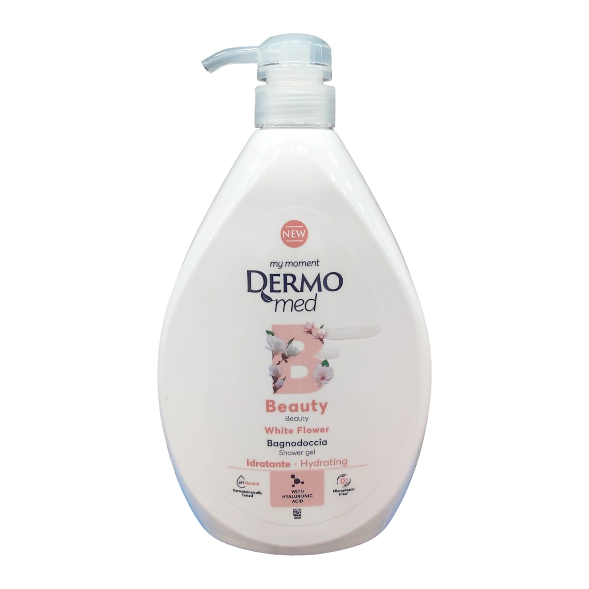 DERMOMED GEL DE DUS 1L BEAUTY&WHITE FLOWER