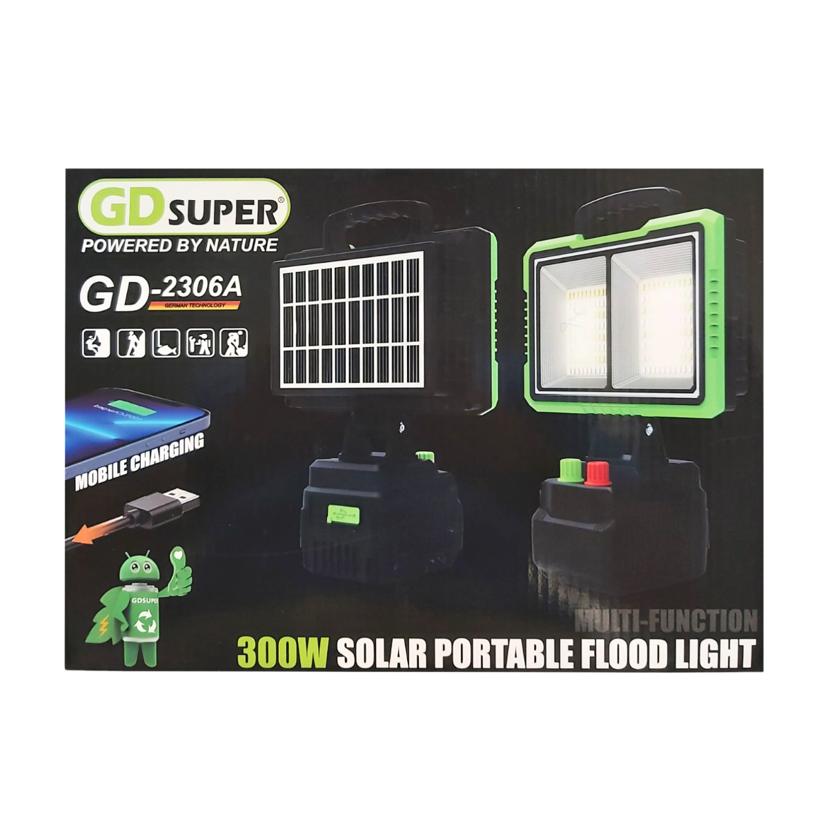 PROIECTOR SOLAR 3.7V 22-30 300W GD2306A