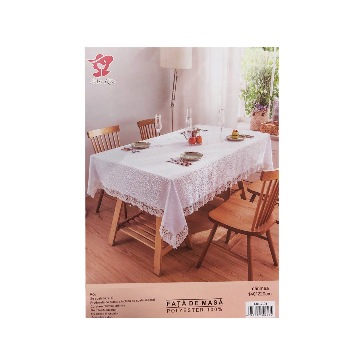 MRS QIN FATA DE MASA POLYESTER ALBA 140X220CM HJD-2-01