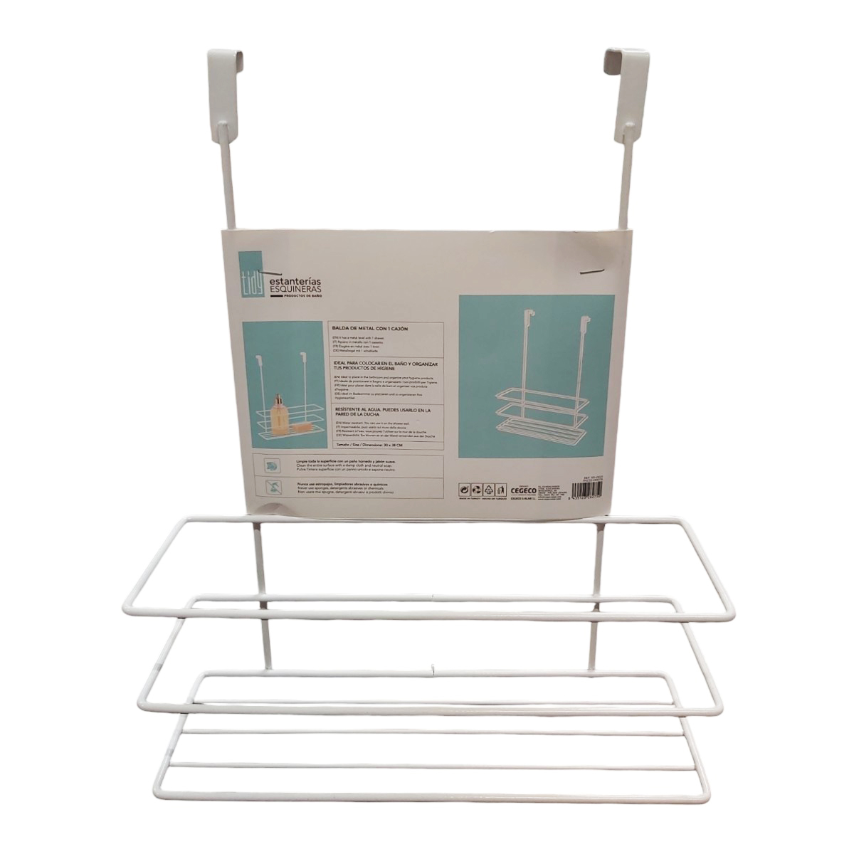 TIDY ETAJERA METAL DIFERITE CULORI 30X38CM
