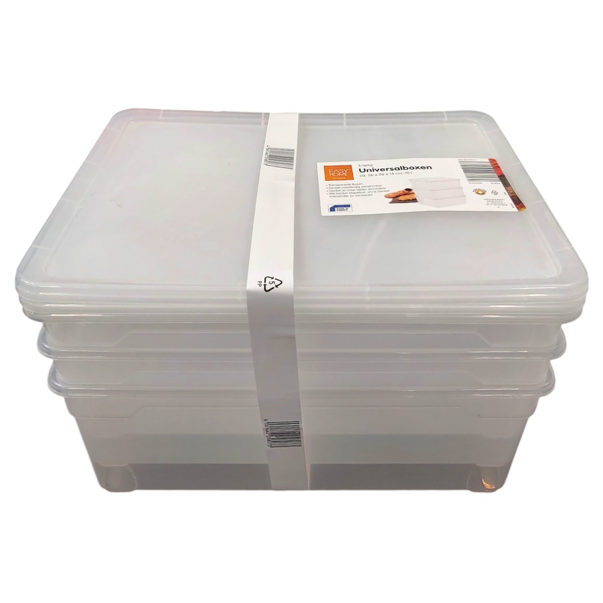 EASY HOME SET 3 CUTII DEPOZITARE 10L 36X26X14CM