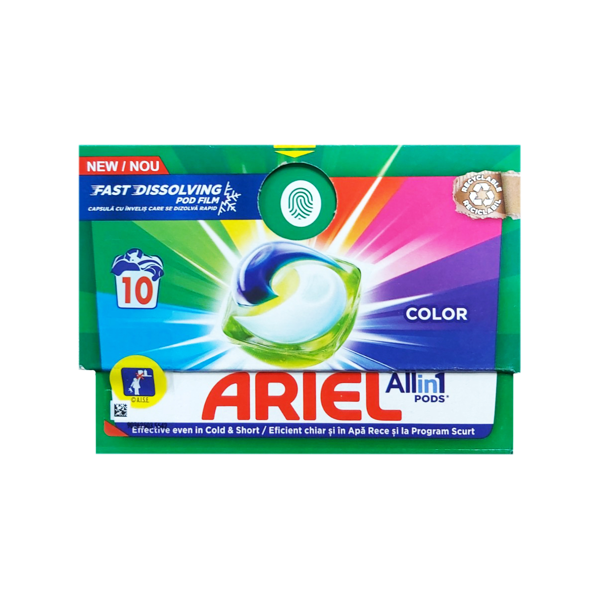 ARIEL ALLIN1 PODS DETERGENT CAPSULE 10BUC COLOR