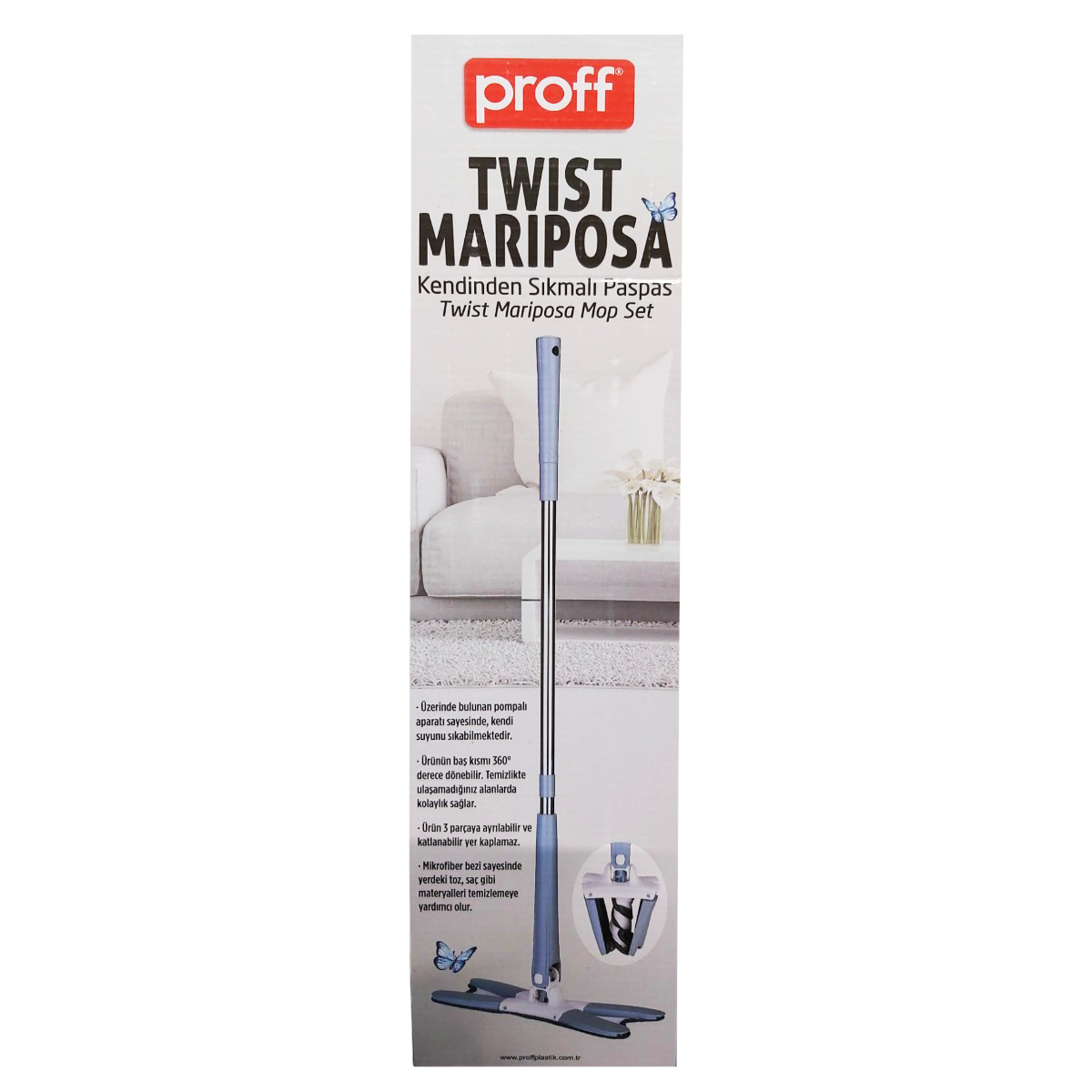 PROFF TWIST MARIPOSA MOP PLAT 2601342