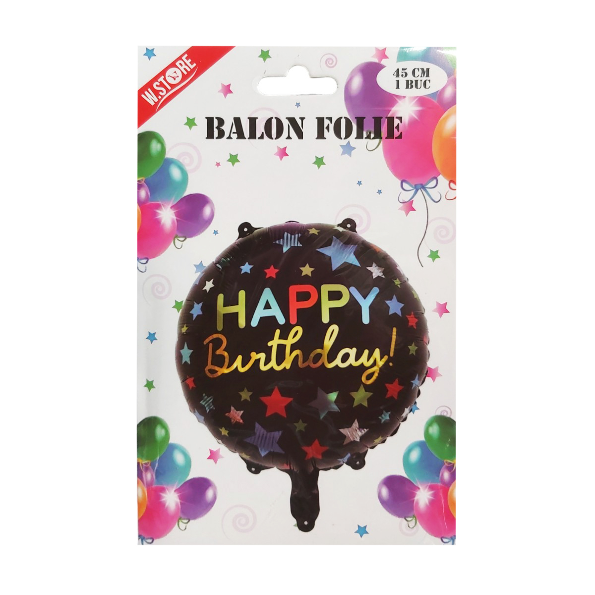 BALON FOLIE ROTUND HAPPY BIRTHDAY 45CM 083011