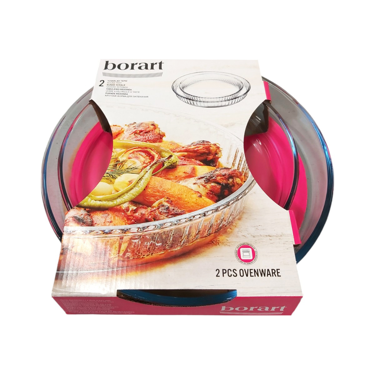 BROART SET TAVI TERMOREZISTENTE 2.95L+1.72L ROTUNDE 145022/145222/145322/145122