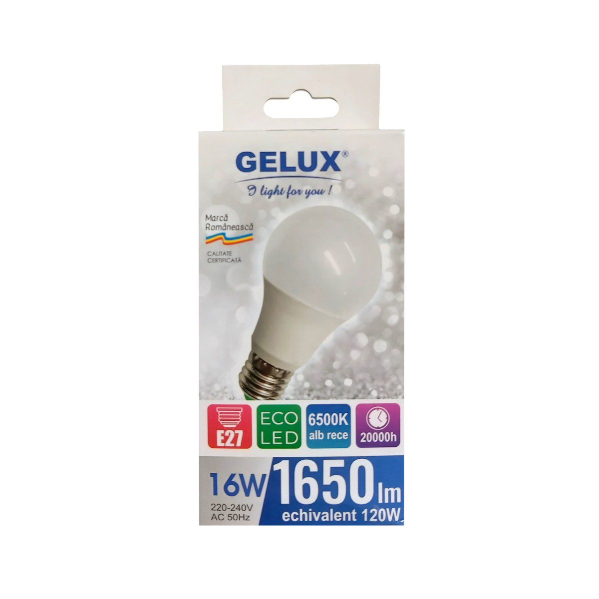GELUX BEC ECOLED 16W 1650 LM 6500K GL-LED1E7016