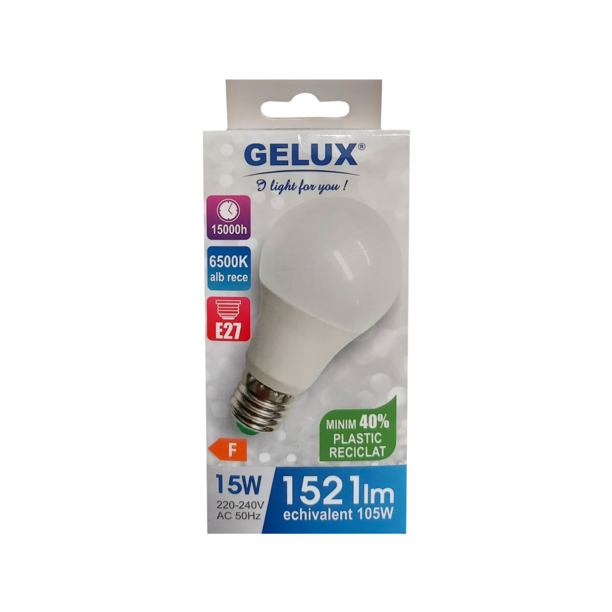 GELUX BEC ECOLED 15W 1521 LM 6500K GL-LED1E6015