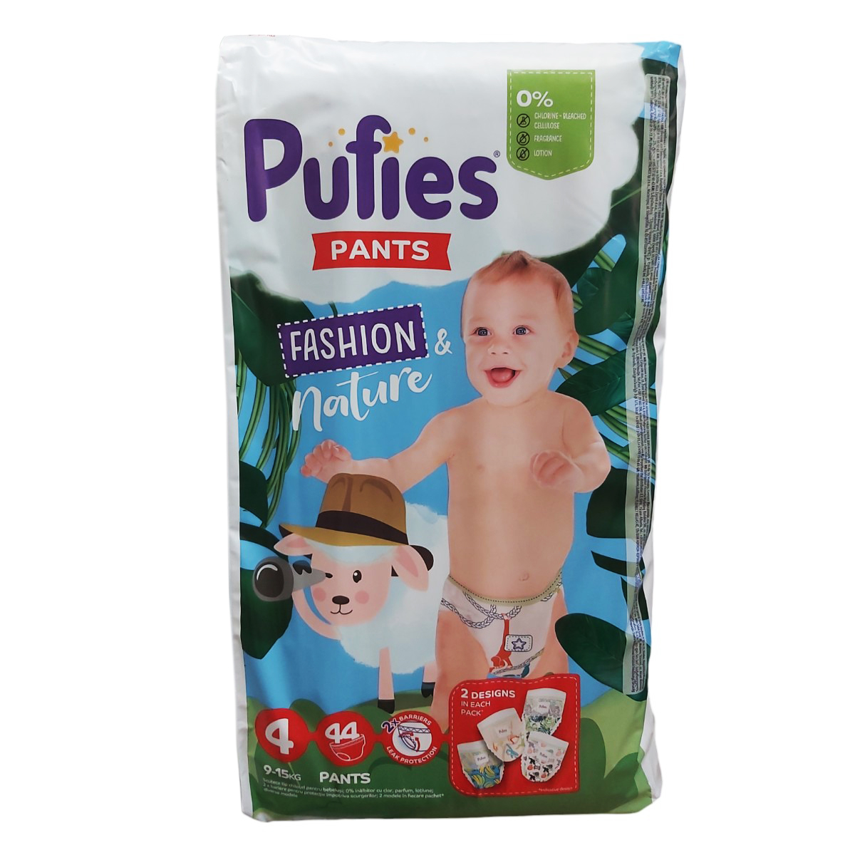 PUFIES PANTS FASHION&NATURE SCUTECE BEBE NR.4 9-15KG 44BUC