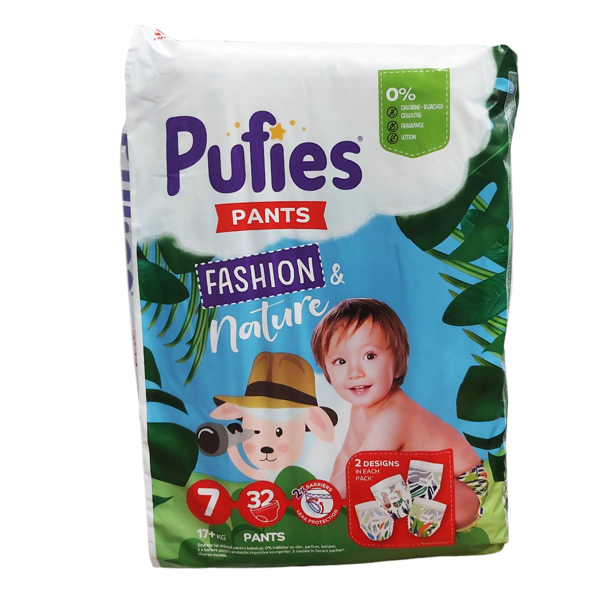 PUFIES PANTS FASHION&NATURE SCUTECE BEBE NR.7 17+KG 32BUC