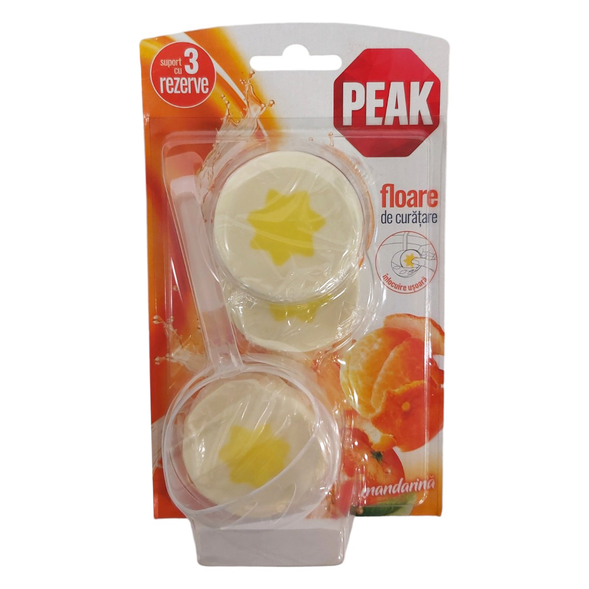 PEAK ODORIZANT WC FLOARE MANDARINA 3X45G