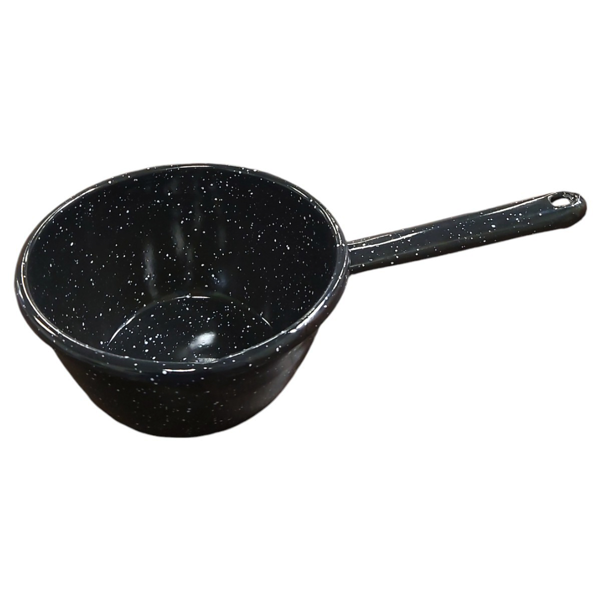 CRATITA BOMBATA CU CIOC SI COADA 14 CM DECOR 21/14 NEGRU/PIC