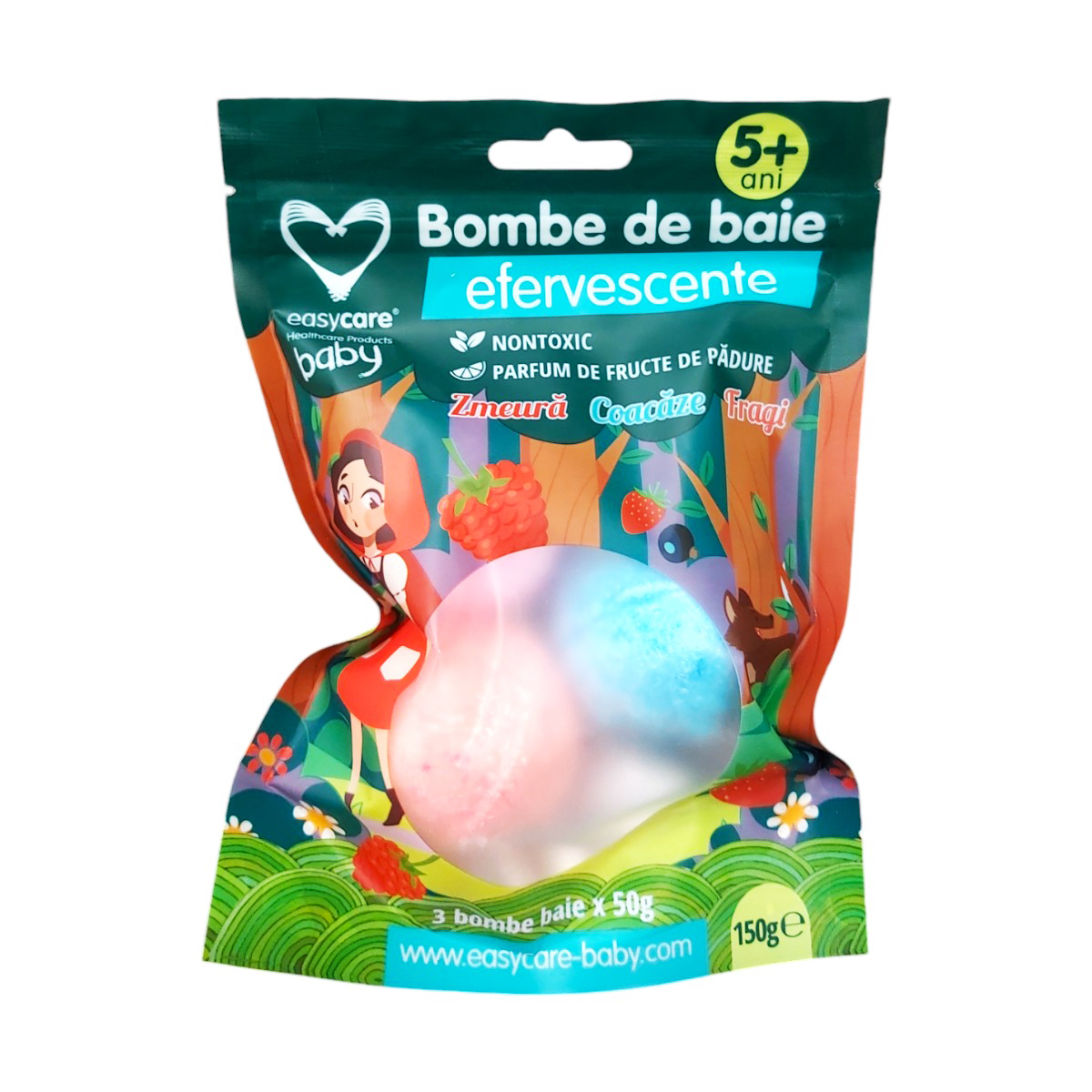 BOMBE DE BAIE EFERVESCENTE PENTRU COPII 3BUC/SET FRUCTE DE PADURE