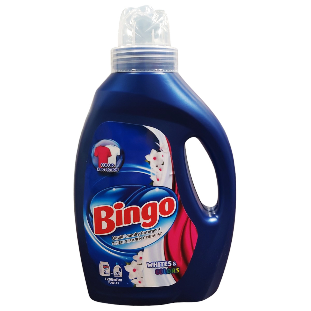 BINGO DETERGENT LICHID 1.2L WHITE&COLORS