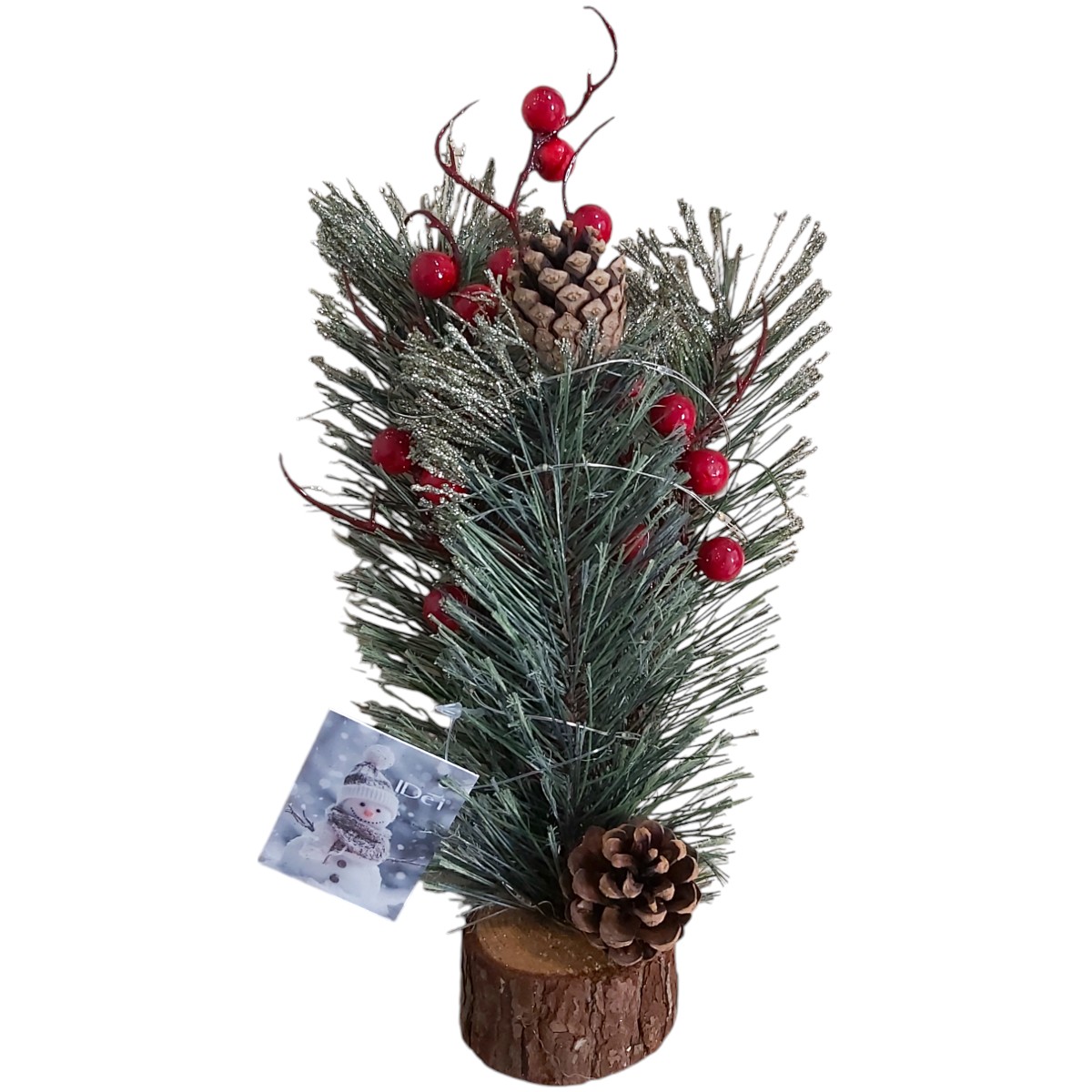DECORATIUNE CRACIUN CRENGUTA CU LUMINA 27CM 89378