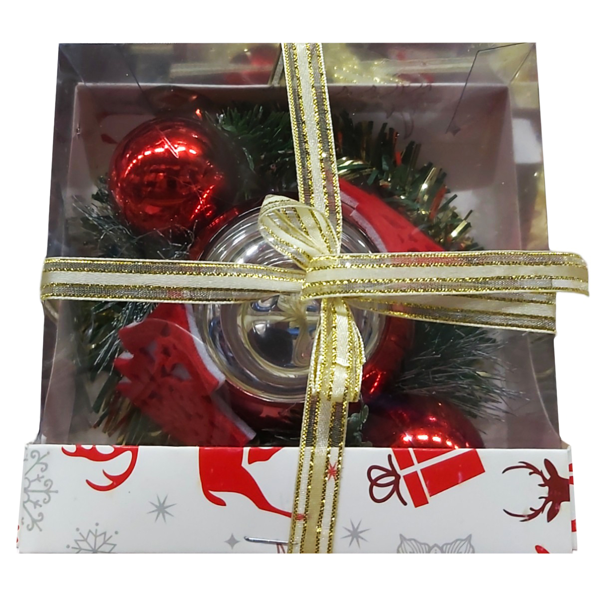 DECORATIUNE CRACIUN SUPORT LUMANARE 13CM 89408