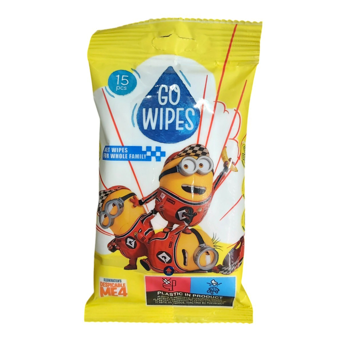 GO WIPES SERVETELE UMEDE 15BUC