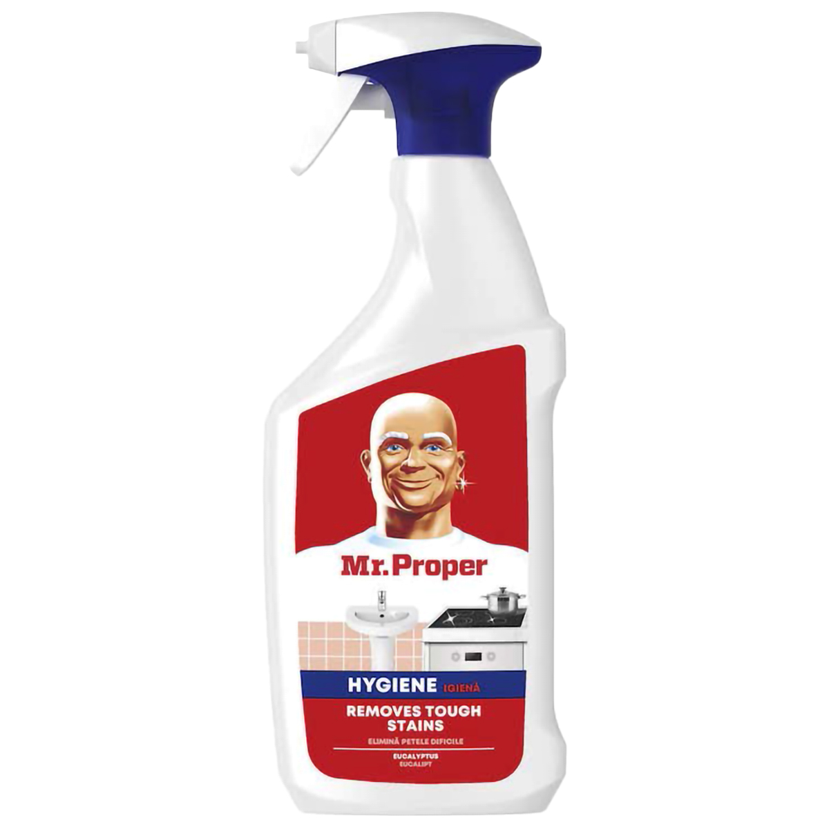 MR PROPER HYGIENE  SOLUTIE SPRAY PENTRU PETE DIFICILE EUCALIPT 800ML