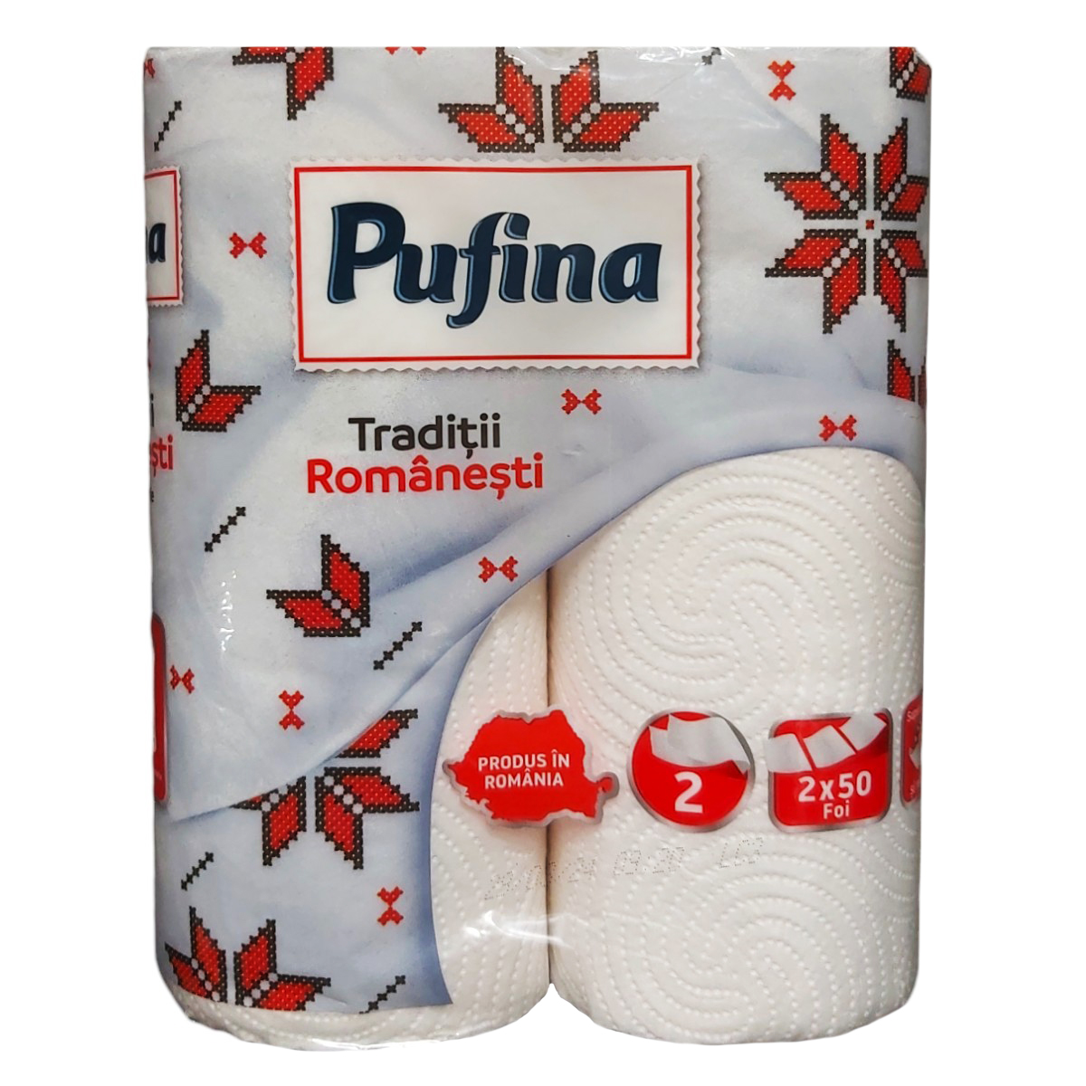 PUFINA SOFT PROSOP HARTIE 2STR TRADITII ROMANESTI 2ROLE/SET