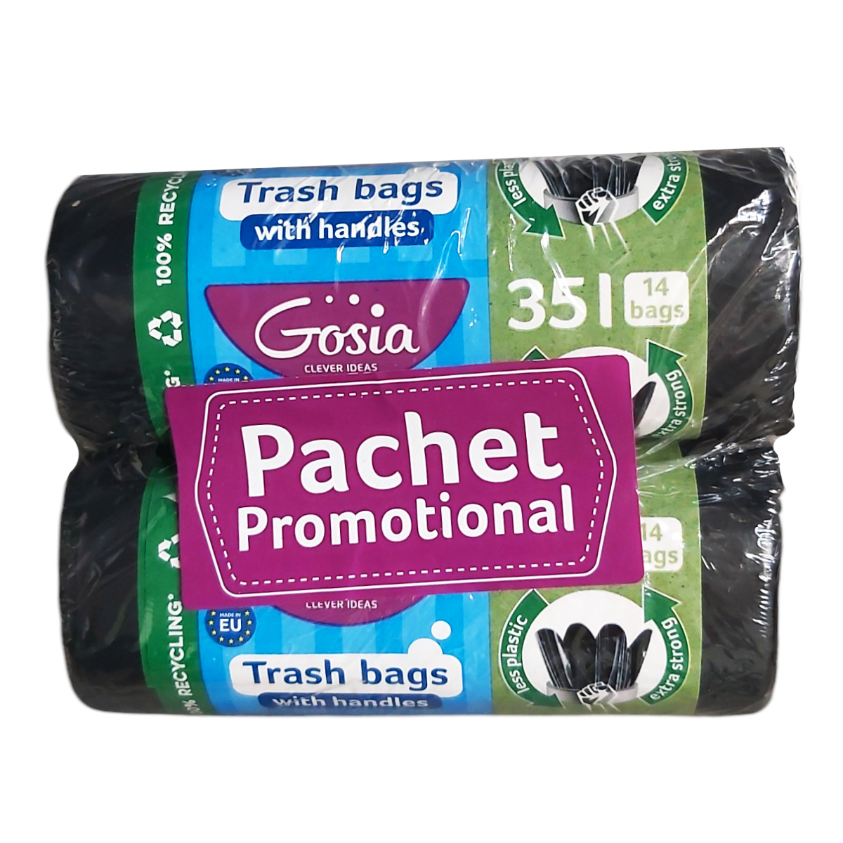 GOSIA SACI MENAJ CU MANERE 35L 2BUC/SET