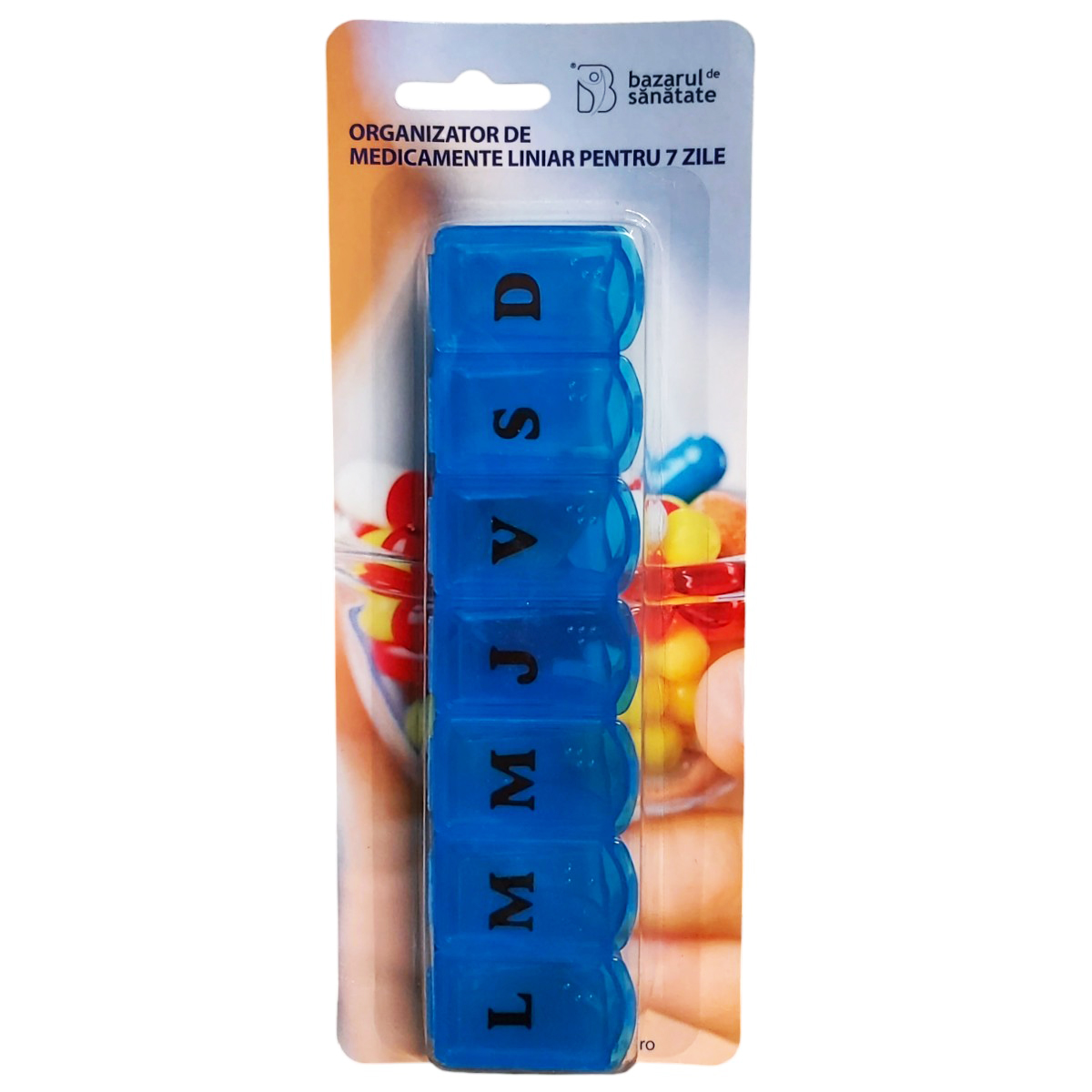 ORGANIZATOR MEDICAMENTE SAPTAMANAL LINIAR 7 CASETE