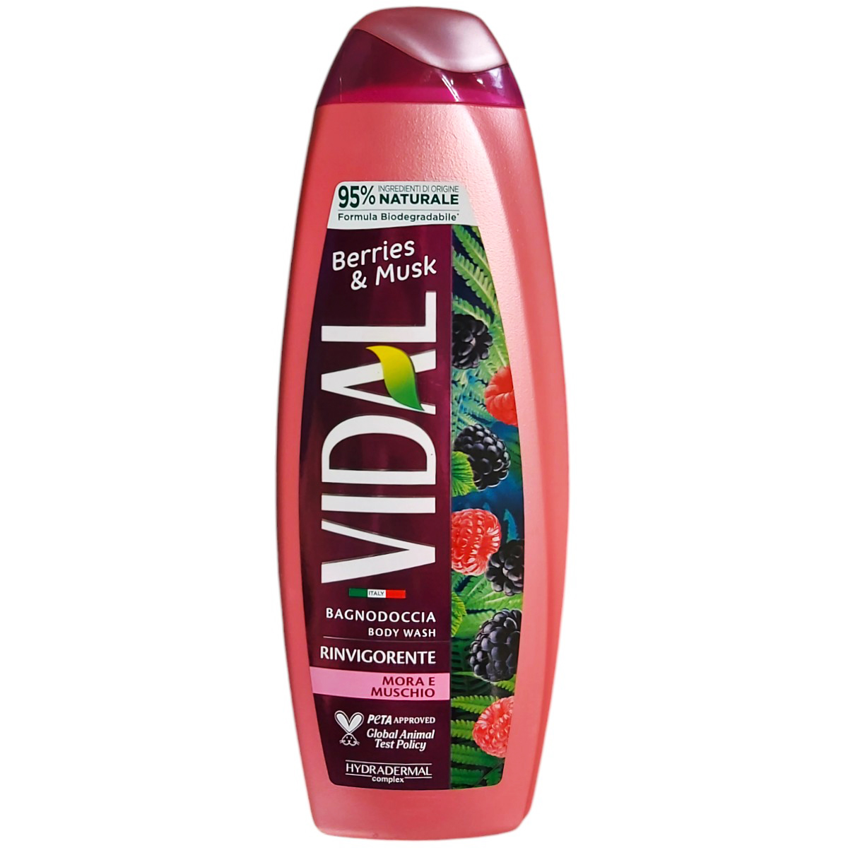 VIDAL GEL DE DUS 500ML RINVIGORENTE BERRIES&MUSK