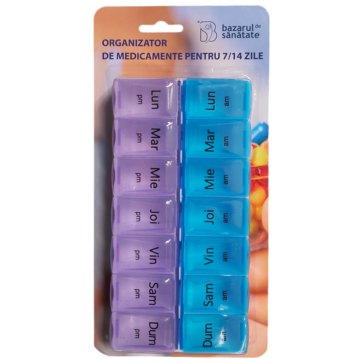 ORGANIZATOR MEDICAMENTE SAPTAMANAL 14 CASETE 7/14