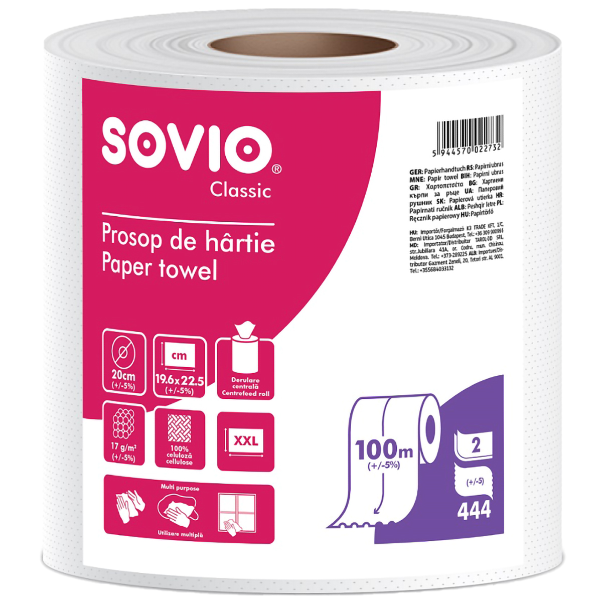 SOVIO PROSOP HARTIE 2STR 444 FOI 100M